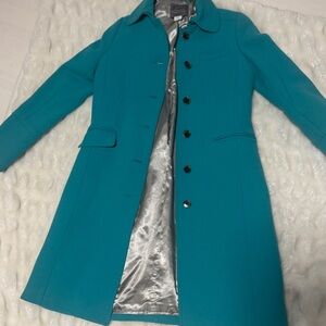 J. Crew Vibrant Blue Trench Coat